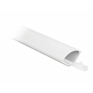 DeLOCK self-adhesive plastic cable cover, white