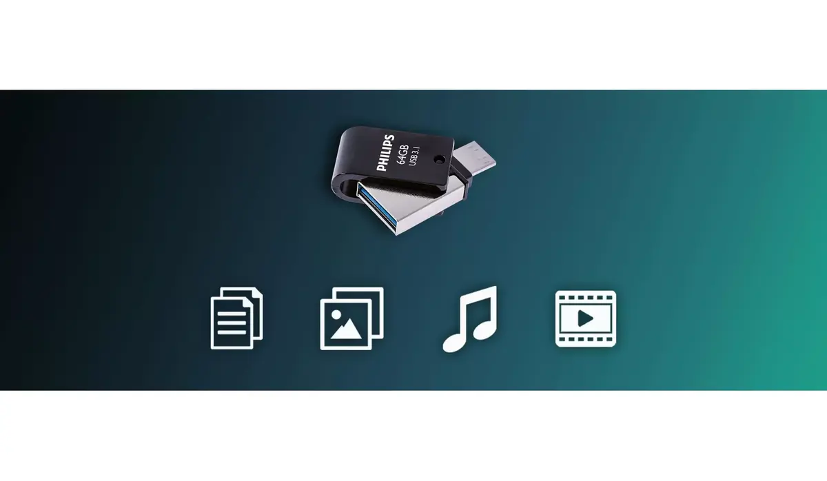USB zibatmiņa Philips 64 GB FM64DC152B/00 Photo 3