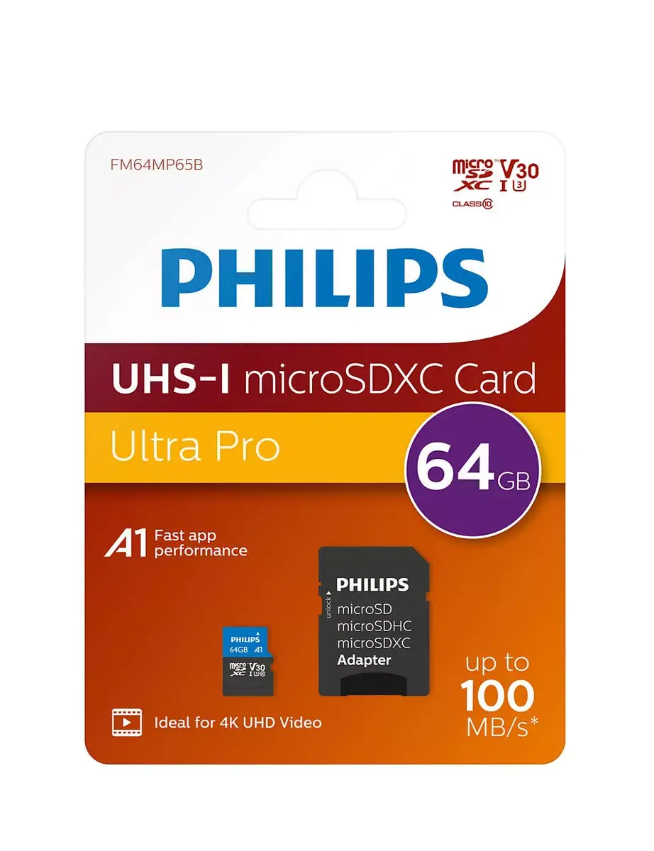 MicroSDXC Philips 64GB FM64MP65B Photo 2