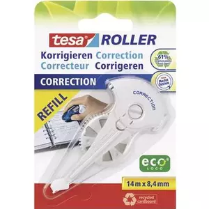 Correction roller Tesa 59986 8.4 mm × 14 m — white correction tape