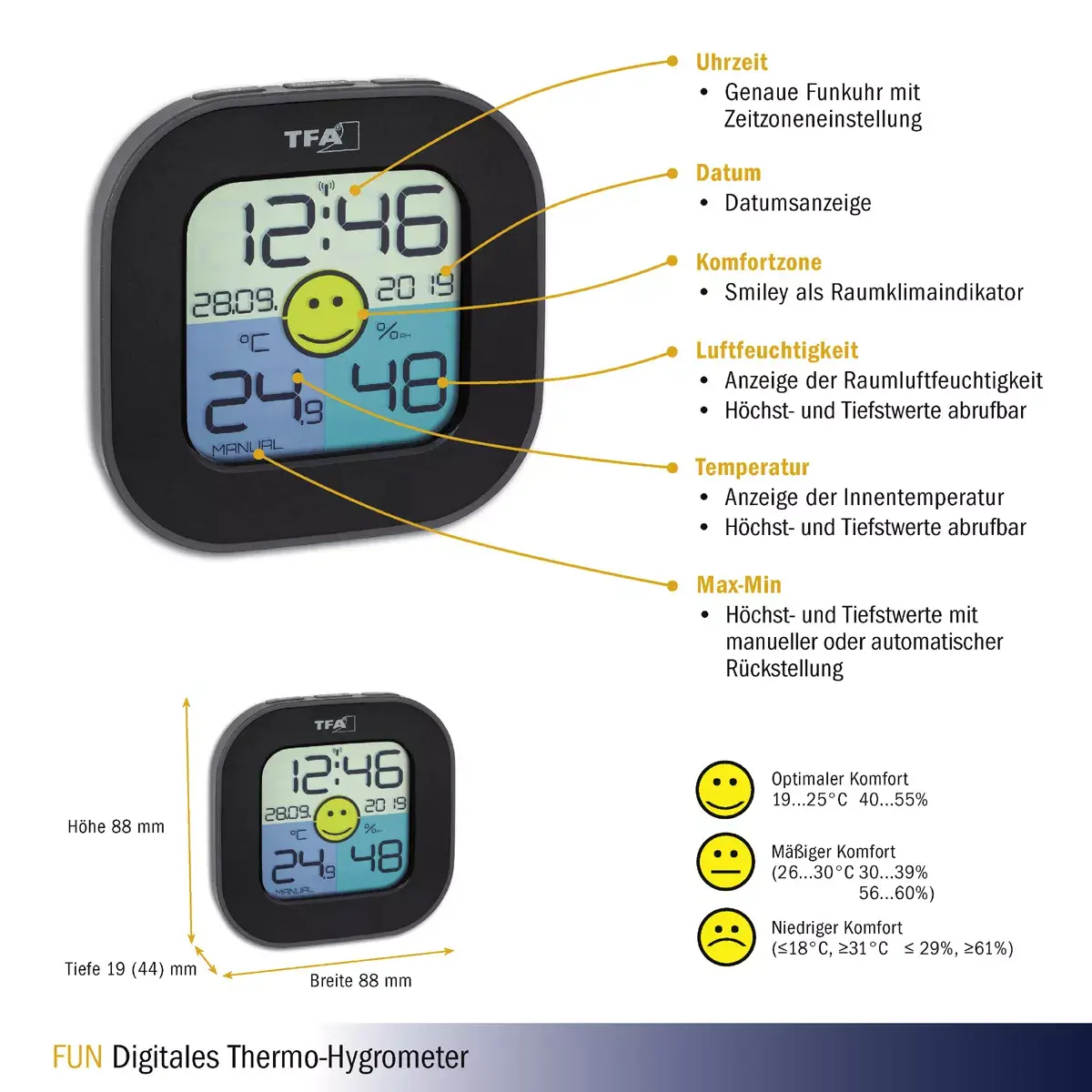 Hygrometer TFA-Dostmann FUN Photo 4