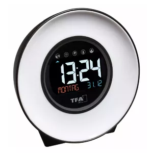 Kvarca modinātājs TFA-Dostmann Mood Light Balts