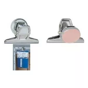 Magnet set Maul 3 pieces silver — plate magnets 7.5 x 5.0 x 5.5 cm