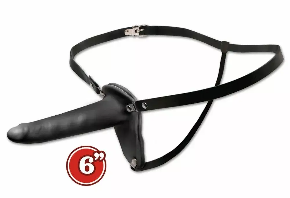 Страпон Pipedream Silicone Black — 15 см Photo 2