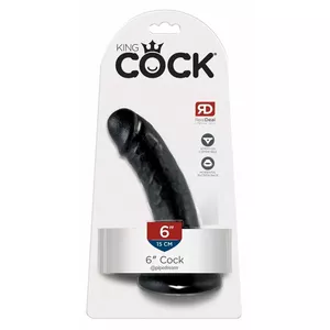 King Cock 6" loceklis tumšs