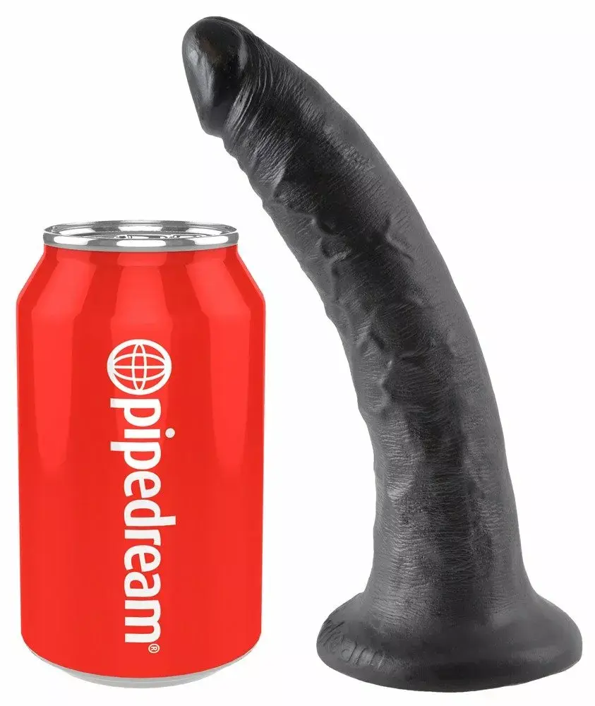 Dildo king cock Silicone Dark 7 inch Photo 2