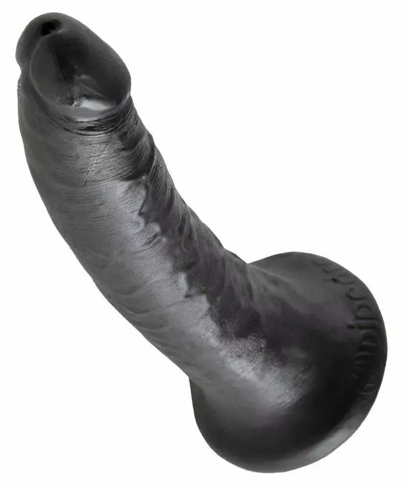 Dildo king cock Silicone Dark 7 inch Photo 4