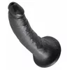 Dildo king cock Silicone Dark 7 inch Photo 4