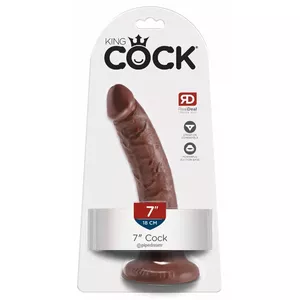 King Cock 7" Cock Brown