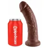 Dildo King Cock Silicone Brown — 21.5 cm, Ø 4.6 cm Photo 2