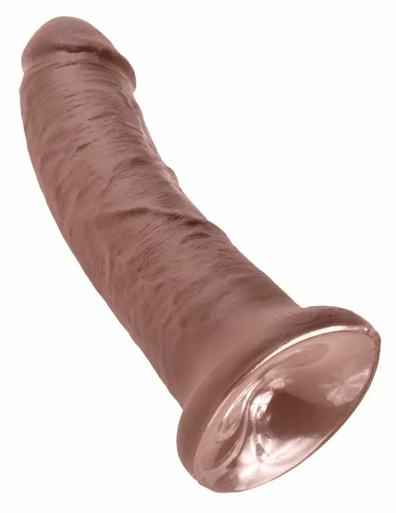 Dildo King Cock Silicone Brown — 21.5 cm, Ø 4.6 cm Photo 5