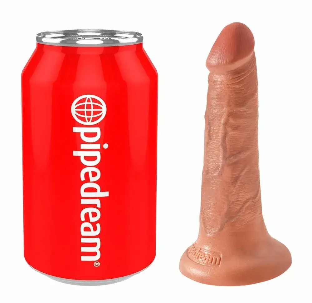 Dildo King Cock Silicone Tan — 14 cm, Ø 3.8 cm Photo 2