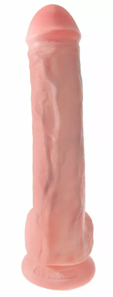 Dildo King Cock Silicone Flesh 13 inch Photo 3