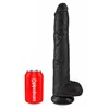 Dildo king cock Silicone Black — 35.6 cm, Ø 6 cm Photo 2