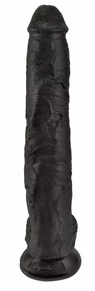Dildo king cock Silicone Black — 35.6 cm, Ø 6 cm Photo 3