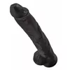 Dildo king cock Silicone Black — 35.6 cm, Ø 6 cm Photo 4