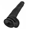 Dildo king cock Silicone Black — 35.6 cm, Ø 6 cm Photo 5