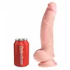 Dildo King Cock Silicone Black — 24.1 cm, Ø 4.8 cm Photo 2