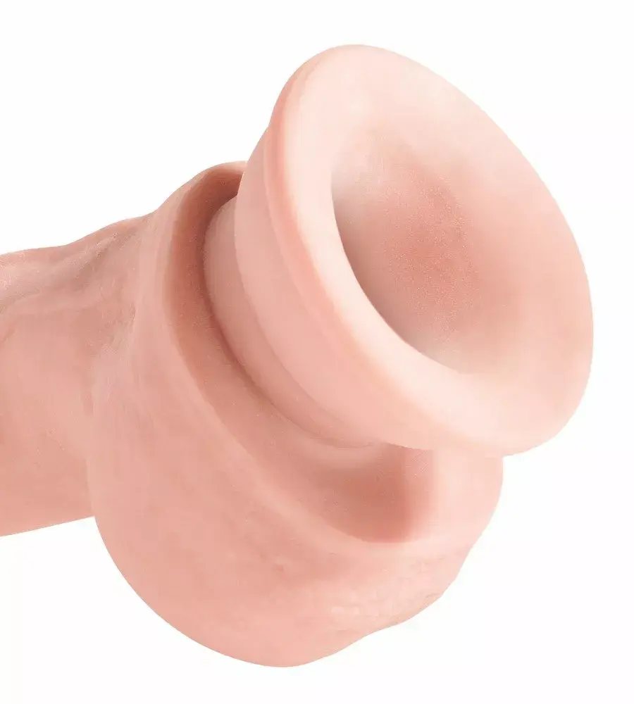 Dildo King Cock Silicone Black — 24.1 cm, Ø 4.8 cm Photo 5