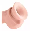 Dildo King Cock Silicone Black — 24.1 cm, Ø 4.8 cm Photo 5