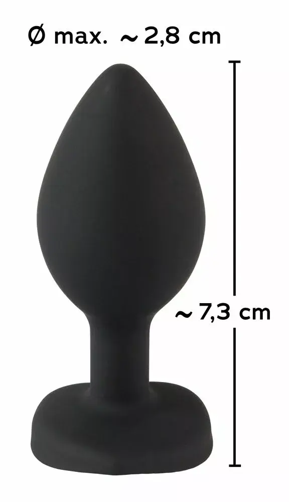 Анальная пробка you2toys Silicone Black, 7,3 см Photo 8