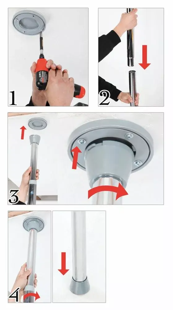 Танцевальная штанга Pipedream 07736110000 регулируемая нерж. сталь Photo 5