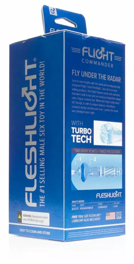 Мастурбатор Fleshlight Flight Commander — светло-голубой, 20,3 см Photo 5
