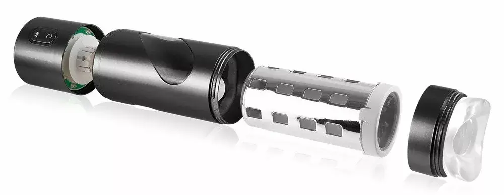 Masturbator Pipedream Silicone Black — 9 modes, USB Photo 5