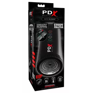Мастурбатор Pipedream Silicone Black — автоматический оральный симулятор, 5 режимов вибрации, 3 режима всасывания, USB, 22.5×14 см, внутр. Ø 5 см