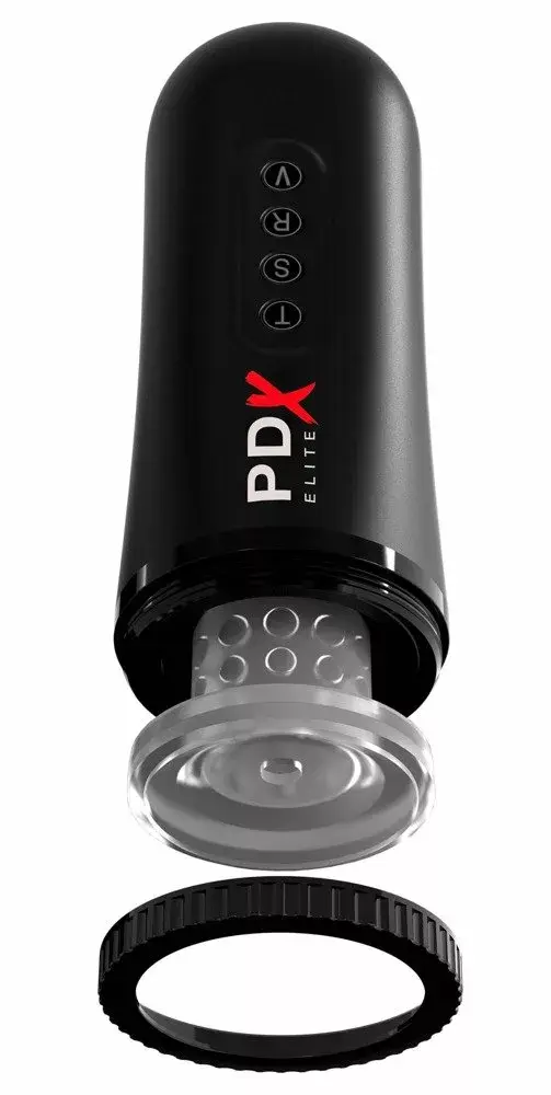 Pipedream Silicone Black мастурбатор — автоматический оральный симулятор Photo 7