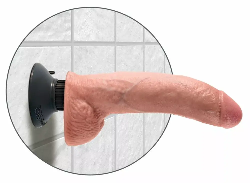 Вибратор King Cock Silicone Black — реалистичный 23 см Photo 4
