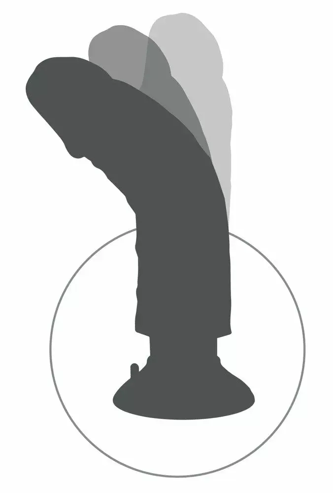 Вибратор King Cock Silicone Light 7 inch Photo 7