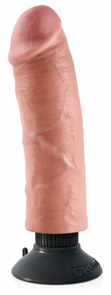 Вибратор King Cock Silicone Flesh 8" Photo 2
