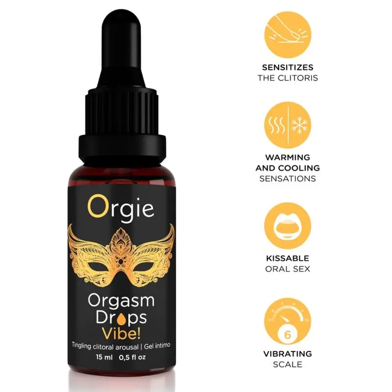 Orgie Vibe Orgasm Drops 15 мл — топический усилитель возбуждения Photo 3