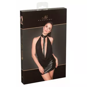 Платье Noir 27177271051 прозрачное XL — верх из пауэрнета, юбка из power wet look, без спинки