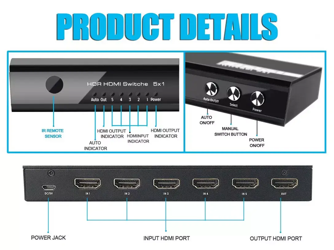 Video switch HDMI Equip 332726 Photo 4