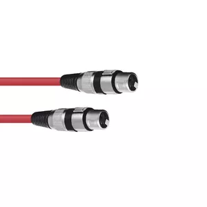 Audio Cable Omnitronic 30220900 1.5m XLR 3-pin Red