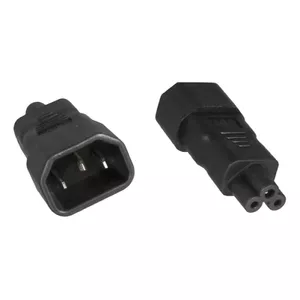Адаптер питания EFB Elektronik EB515 — C14 (вилка) на C5 (розетка), 250 В, чёрный