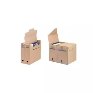 Archive box Elba 100421087 for DIN A4, natural brown, sturdy storage box