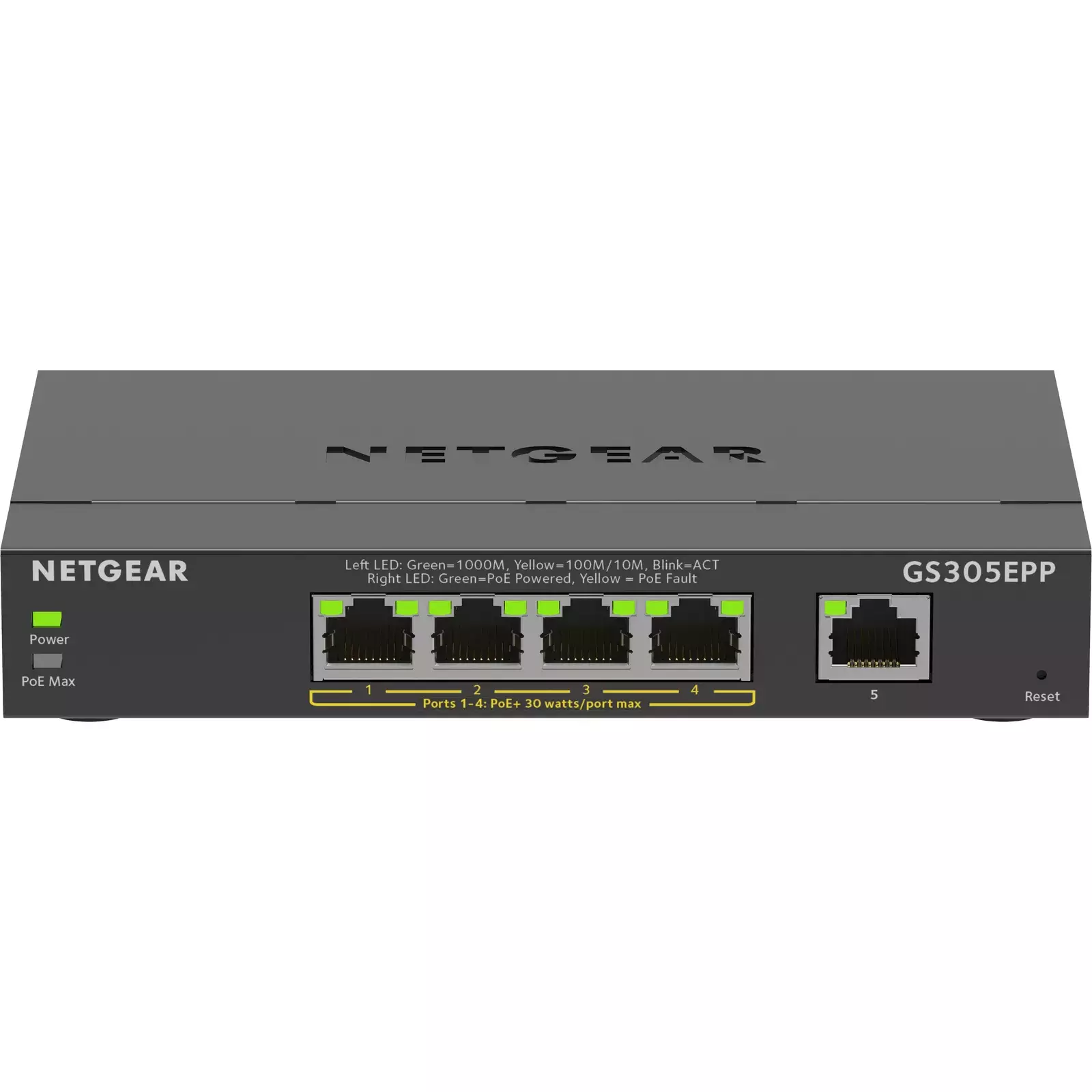 NETGEAR 5-портовый гигабитный коммутатор (GS305EPP) Photo 1