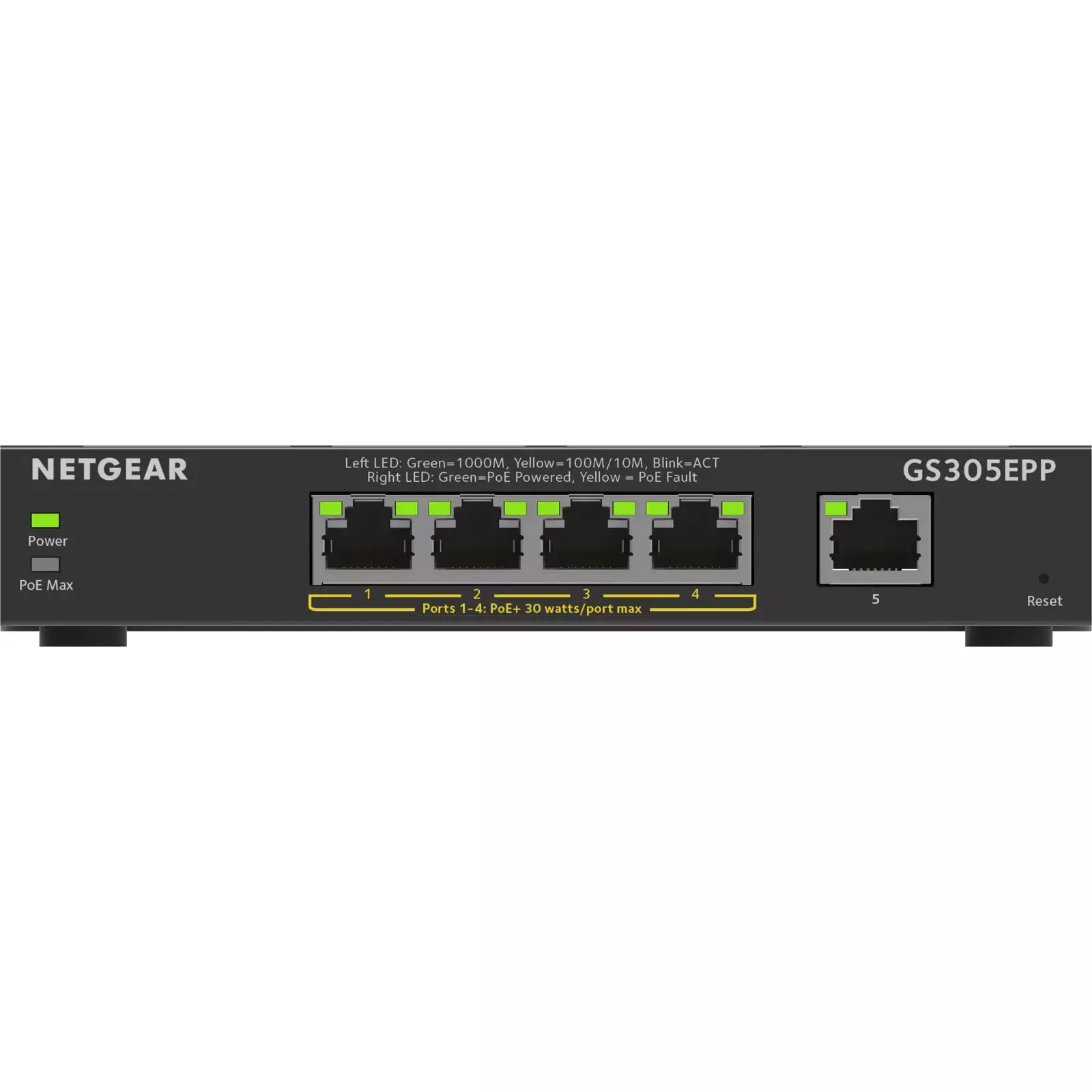 NETGEAR 5-портовый гигабитный коммутатор (GS305EPP) Photo 2