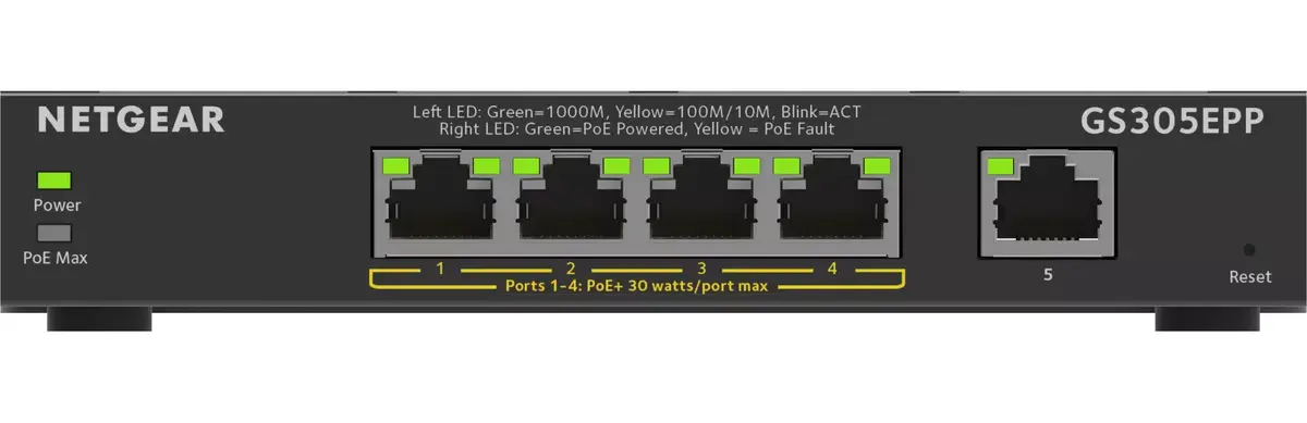 NETGEAR 5-Port Gigabit Switch (GS305EPP) Photo 2