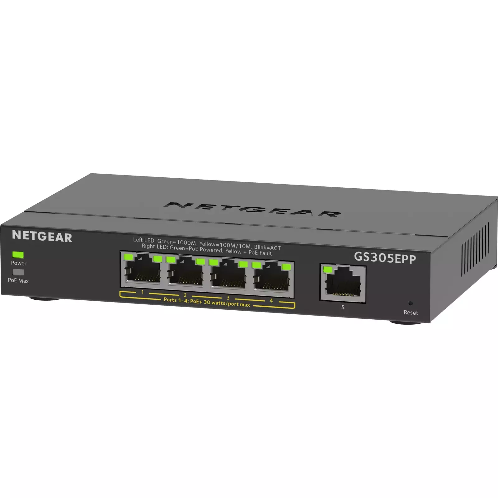 NETGEAR 5-портовый гигабитный коммутатор (GS305EPP) Photo 3