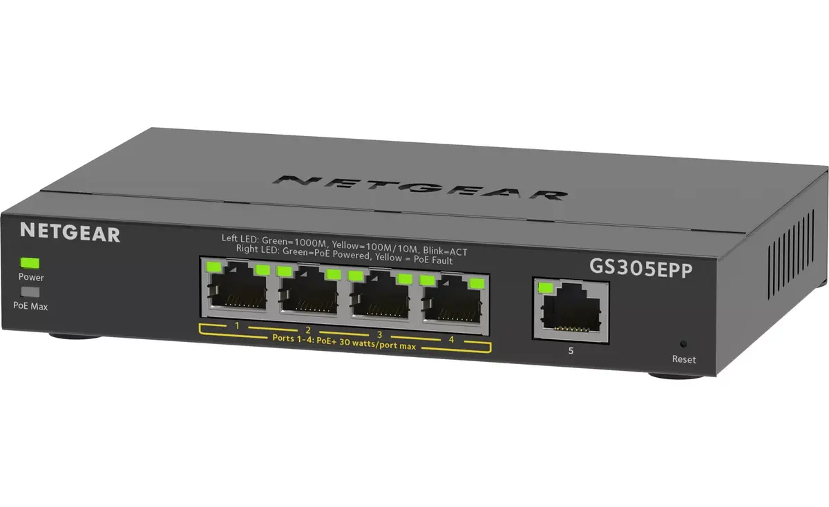 NETGEAR 5-Port Gigabit Switch (GS305EPP) Photo 3