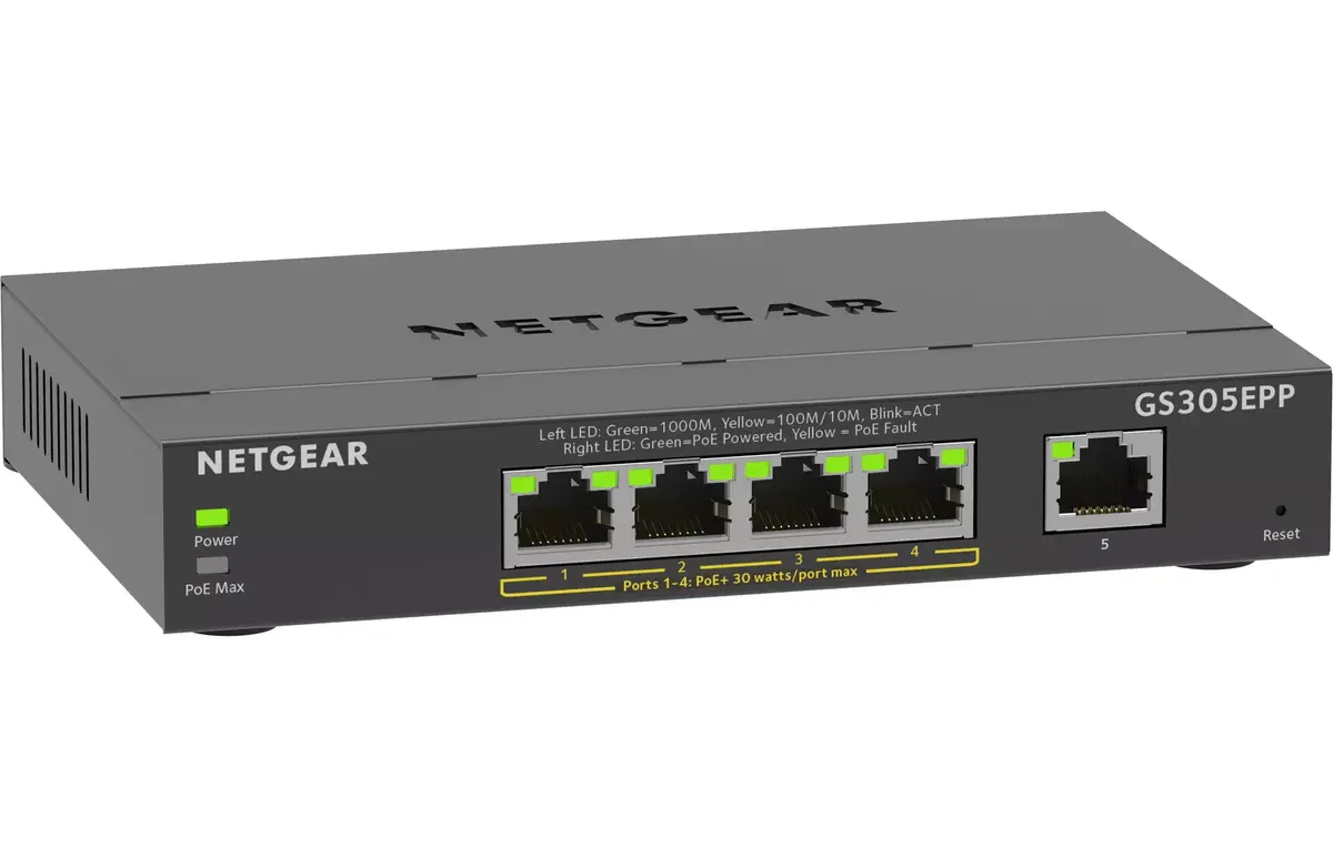 NETGEAR 5-Port Gigabit Switch (GS305EPP) Photo 4