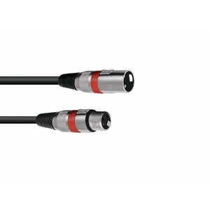 Omnitronic 30220401 audio kabelis 0,5 m XLR (3-pin) Melns