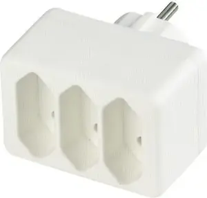 Electrical Dreifold Plug REV model 512730777, white