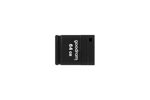 Флеш-накопитель GOODRAM UPI2 64GB USB Type-A 2.0, чтение 20 МБ/с, запись 5 МБ/с, черный, колпачок