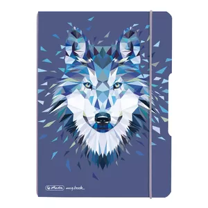 Herlitz Wild Animals Wolf piezīmju grāmatiņa & papīrs A5 40 lapas Zils