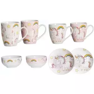 Porcelain Mug set 6 pcs, ritzenhoff & breker Unicorn, 0.35 l, dishwasher-safe